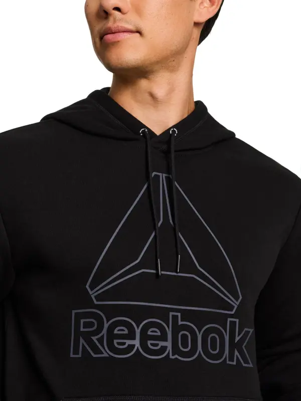 Reebok Erkaklar va Katta Erkaklar uchun Delta Logo Fleece Hoodie Sweatshirt, O'lchamlari S-3XL - 7
