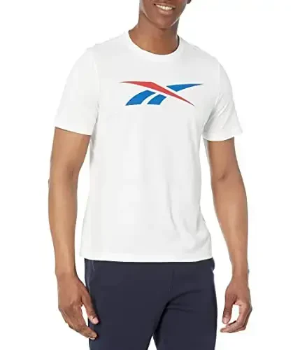 Reebok erkaklar Vector Logo futbolkasi - 1