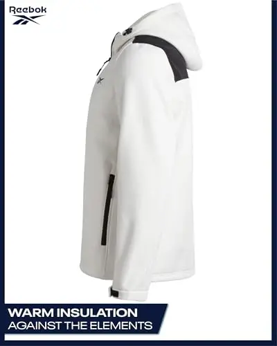 Reebok Mens Jacket - Weather Resistant Fleece Lined Softshell Jacket Coat - Lightweight Casual Coat for Men (M-XXL) - 5