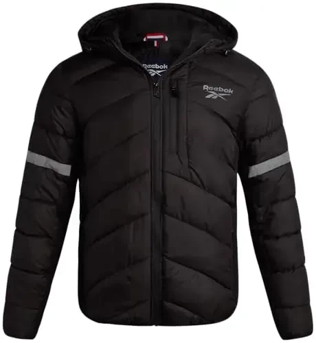 Reebok Erkek Kışlık Ceket - Ağır Kapitoneli Puffer Parka - Hava Koşullarına Dayanıklı Erkek Kayak Ceket (M-XXL) 