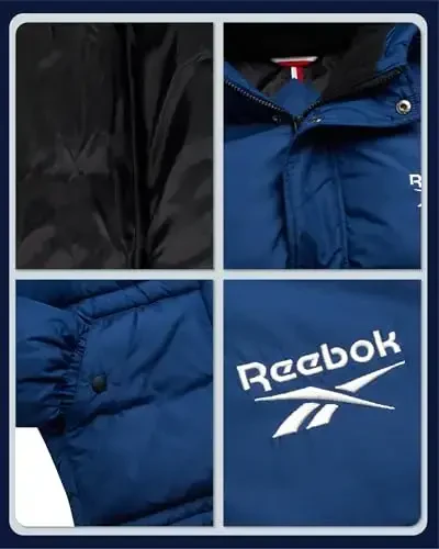 Reebok Mens Winter Jacket - Heavyweight Insulated Mens Winter Coat - Wind Water Resistant Quilted Puffer Jackets for Men - 3