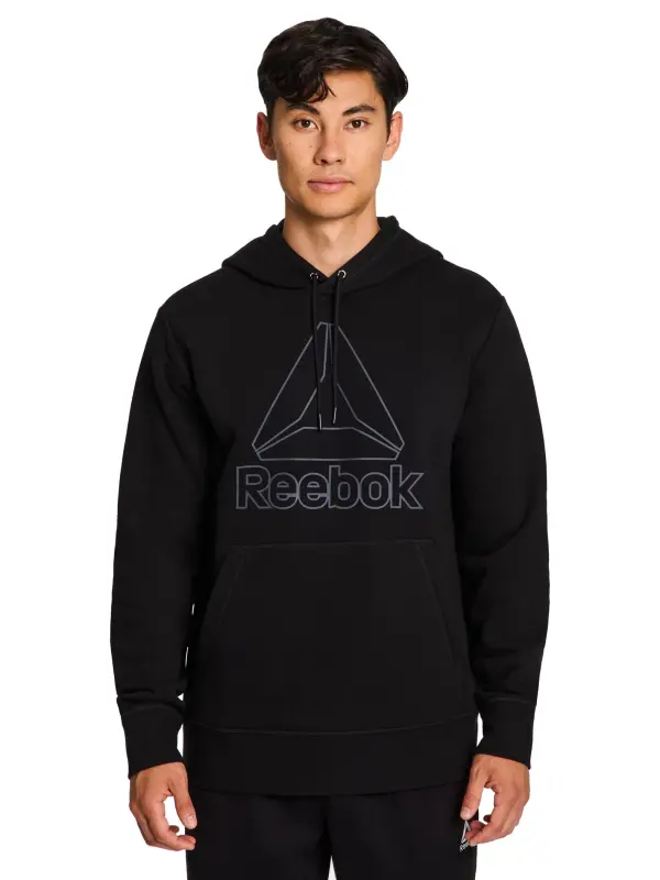 Reebok Men's and Big Men's Big Logo Fleece Hoodie Sweatshirt, Sizes XS-5XL- - 6