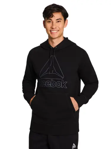 Reebok Men's and Big Men's Big Logo Fleece Hoodie Sweatshirt, Sizes XS-5XL- - 8