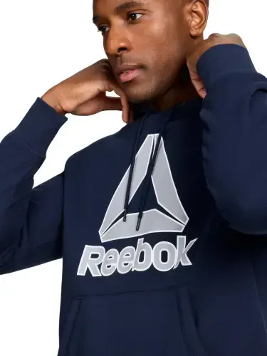 Reebok Men's and Big Men's Big Logo Fleece Hoodie Sweatshirt, Sizes XS-5XL- - 6