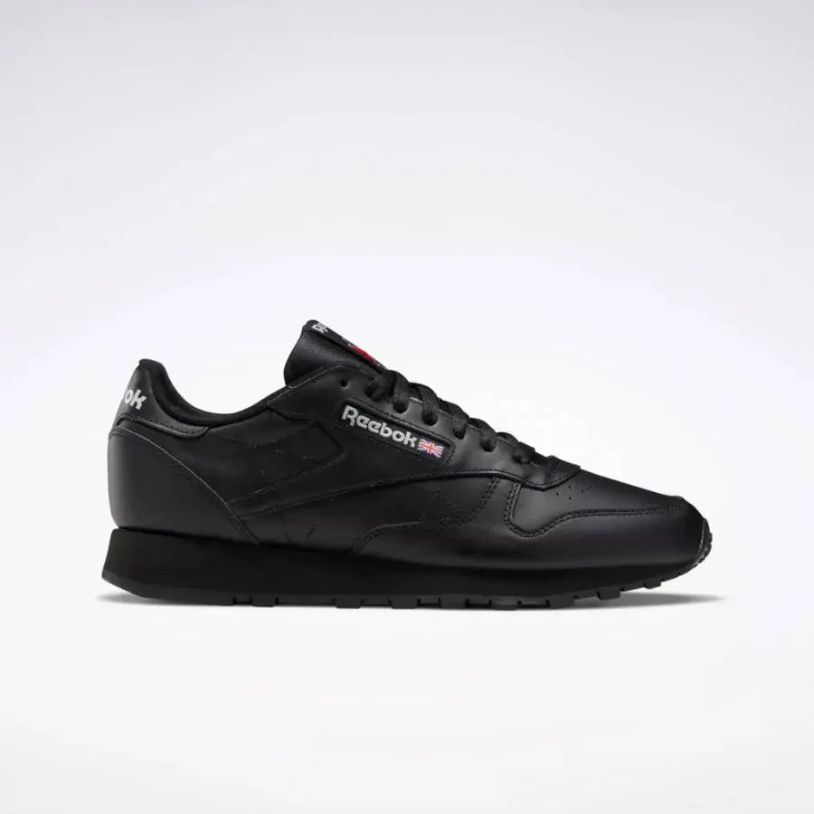 Reebok Footwear Unisex' Classic Leather Reebok Classics Ftw Men Black , 13 M US - 1