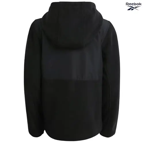 Reebok Girls Fleece Jacket - Weather-Resistant Lightweight Zip-Up Jacket | Soft Brushed Lining Feels Cozy Against Skin, Easy Full Closure, Breathable Layer for School, Play and Cool Outings - 6