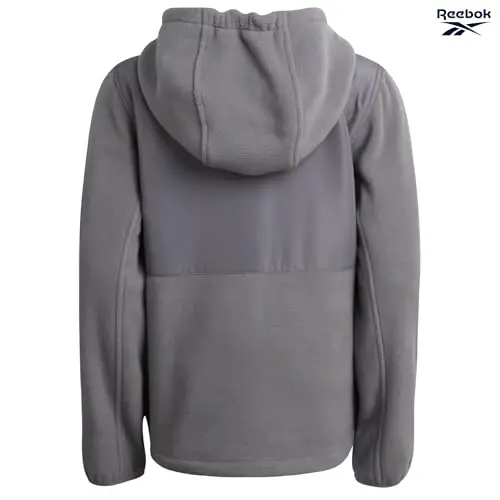 Reebok Girls Fleece Jacket - Weather-Resistant Lightweight Zip-Up Jacket | Soft Brushed Lining Feels Cozy Against Skin, Easy Full Closure, Breathable Layer for School, Play and Cool Outings - 6