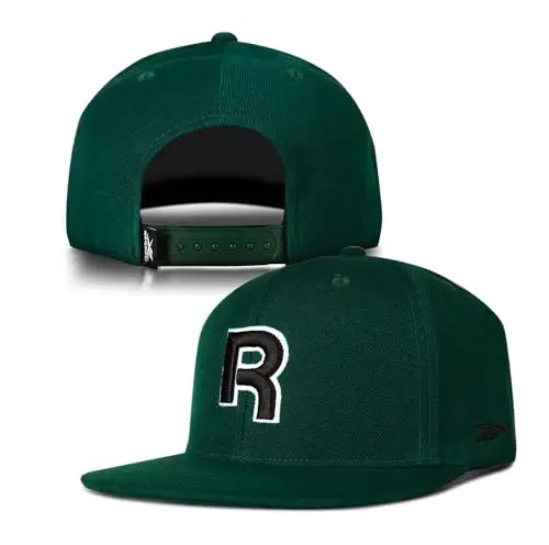 Reebok Identity Vector Hat, Adjustable Snapback Closure, Flat Brim, Heavyweight Acrylic Cap - 5