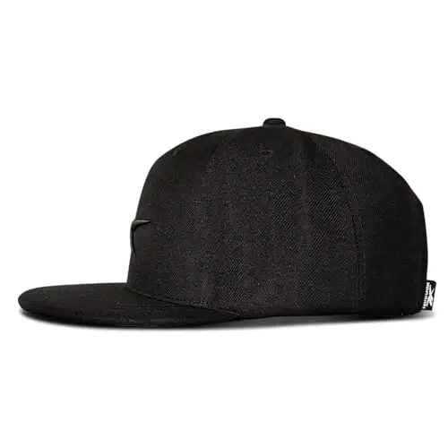 Reebok Identity Vector Hat, Adjustable Snapback Closure, Flat Brim, Heavyweight Acrylic Cap - 2