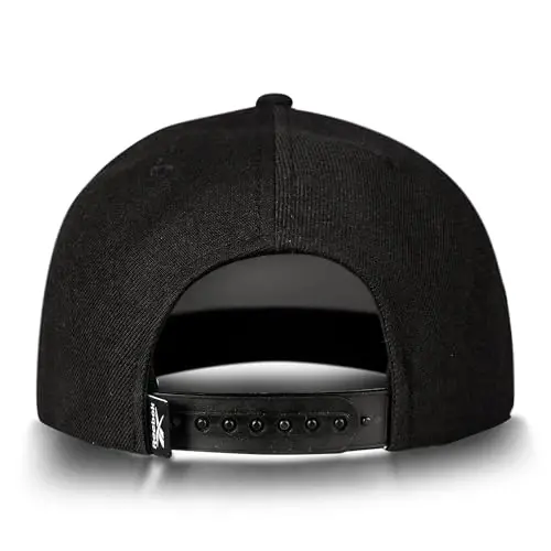 Reebok Identity Vector Hat, Adjustable Snapback Closure, Flat Brim, Heavyweight Acrylic Cap - 3