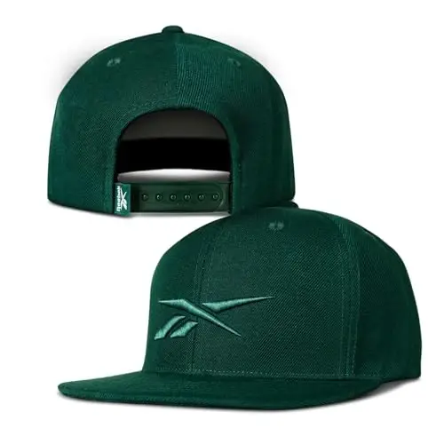 Reebok Identity Vector Hat, Adjustable Snapback Closure, Flat Brim, Heavyweight Acrylic Cap - 5