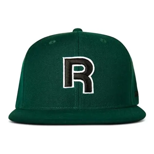 Reebok Identity Vector Hat, Adjustable Snapback Closure, Flat Brim, Heavyweight Acrylic Cap 