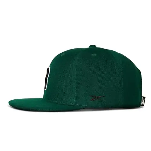 Reebok Identity Vector Hat, Adjustable Snapback Closure, Flat Brim, Heavyweight Acrylic Cap - REEBOK (1)