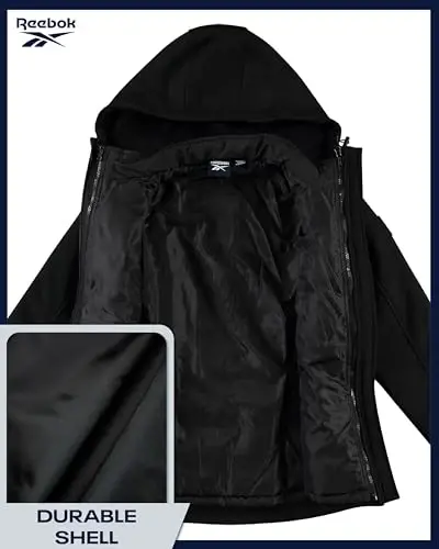 Reebok Women's Winter Coat – Waterproof Windbreaker Jacket with Removable Puffer Coat – System Jacket for Women (S-XL) - 3