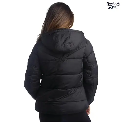 Reebok Womens Puffer Jacket - Heavyweight Quilted Parka Winter Coat - Fully Faux Fur Lined Ski Jacket for Women - 6