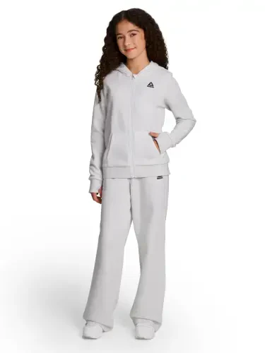 Reebok Girl’s Athletic Full-Zip Fleece Hoodie, Sizes 4-18 - 5
