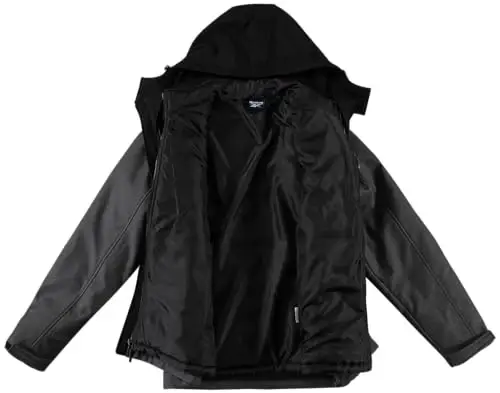 Reebok Mens 3-in-1 Softshell Ski Jacket with Removable Puffer Liner | Weather-Resistant Shell Blocks Wind, Rain and Snow, Zippered Pockets, Versatile from Alpine Trails to City Streets - Reebok (1)