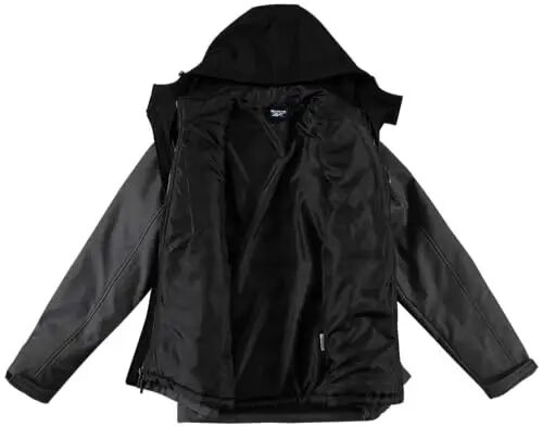 Reebok Mens 3-in-1 Softshell Ski Jacket with Removable Puffer Liner | Weather-Resistant Shell Blocks Wind, Rain and Snow, Zippered Pockets, Versatile from Alpine Trails to City Streets - Reebok (1)