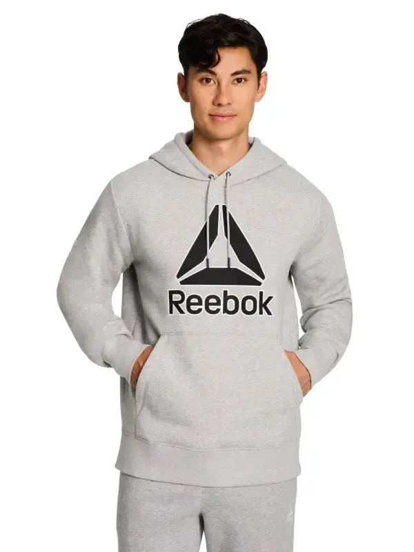 Reebok Men's and Big Men's Delta Logo Fleece Hoodie Sweatshirt, Sizes S-3XL - 5