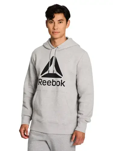 Reebok Men's and Big Men's Delta Logo Fleece Hoodie Sweatshirt, Sizes S-3XL - 7