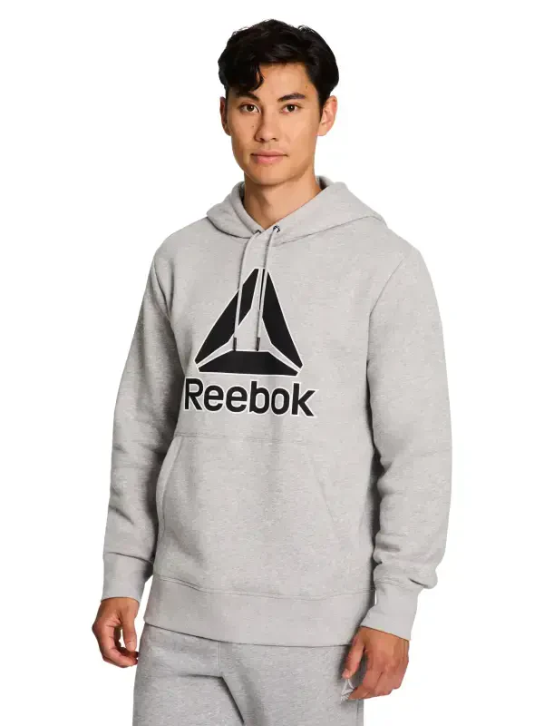 Reebok Men's and Big Men's Delta Logo Fleece Hoodie Sweatshirt, Sizes S-3XL - 7