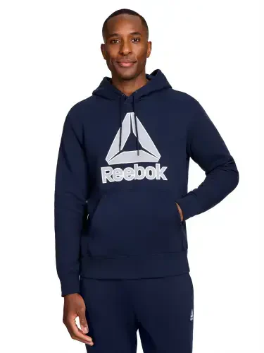 Reebok Men's and Big Men's Delta Logo Fleece Hoodie Sweatshirt, Sizes S-3XL - 5