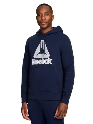 Reebok Men's and Big Men's Delta Logo Fleece Hoodie Sweatshirt, Sizes S-3XL - 7