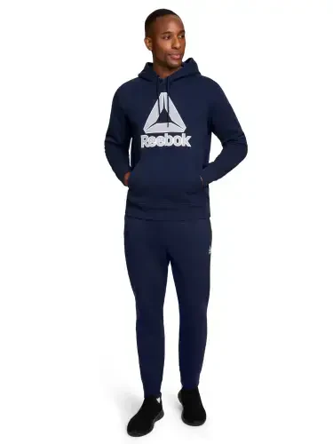 Reebok Men's and Big Men's Delta Logo Fleece Hoodie Sweatshirt, Sizes S-3XL - 9