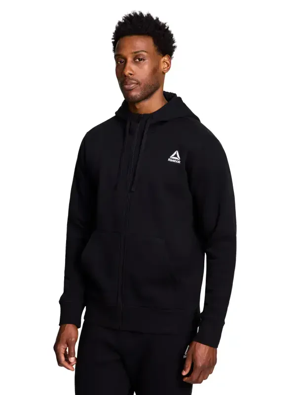 Reebok Mens and Big Mens Game Day Full Zip Hoodie, up to Sizes 3XL - 3