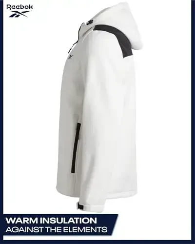 Reebok Mens Jacket - Weather Resistant Fleece Lined Softshell Jacket Coat - Lightweight Casual Coat for Men (M-XXL) - 5