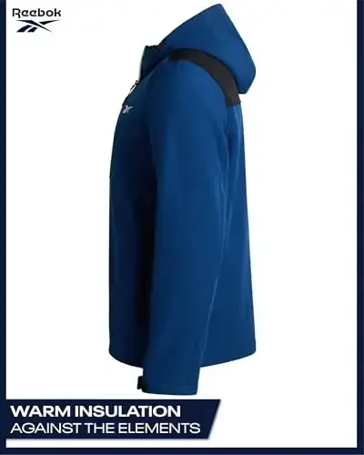 Reebok Mens Jacket - Weather Resistant Fleece Lined Softshell Jacket Coat - Lightweight Casual Coat for Men (M-XXL) - 6