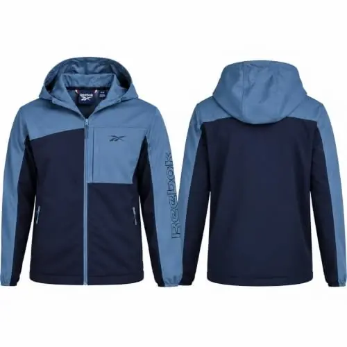 Reebok Mens Lightweight Fleece-Lined Softshell Jacket, Wind Resistant Hood | Wind and Water Resistant Shell for Daily Commutes or Travel, Streamlined Athletic Cut, Protective Collar for Chilly Mornings - 3