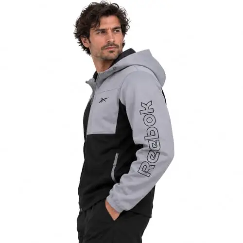 Reebok Mens Lightweight Fleece-Lined Softshell Jacket, Wind Resistant Hood | Wind and Water Resistant Shell for Daily Commutes or Travel, Streamlined Athletic Cut, Protective Collar for Chilly Mornings - Reebok (1)