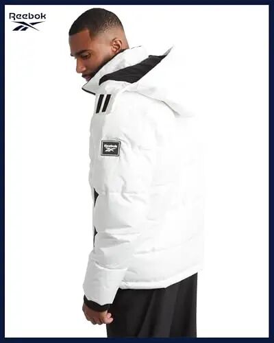 Reebok Mens Puffer Jacket, Quilted Shell Polar Fleece Lined Detachable Hood | Heavyweight Down-Alternative Fill Traps Heat Without Bulk, Water Resistant and Windproof Shell for Commutes or Outdoor Use - Reebok (1)