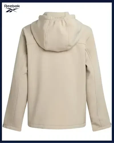 Reebok Boys Fleece Jacket - Polar Fleece Lined Wind & Water Resistant Softshell Winter Jacket - Outdoor Winter Coat for Boys - 6