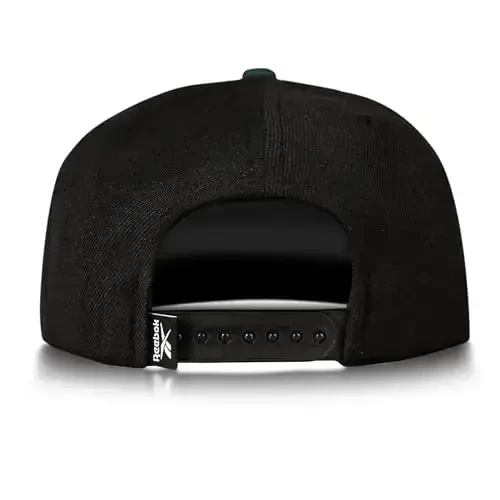 Reebok Identity Vector Hat, Adjustable Snapback Closure, Flat Brim, Heavyweight Acrylic Cap - 3