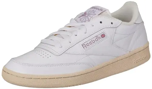 Reebok Unisex Children's Low Leather Trainers, Ftwwht Chalk Inflil, 5.5 