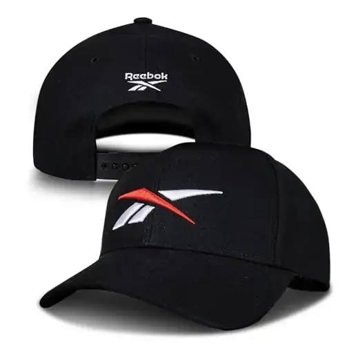 Reebok Vector Baseball Hat | Snapback | Six Panel | Casual | Everyday | Sun Protection | Lightweight | Breathable - 6