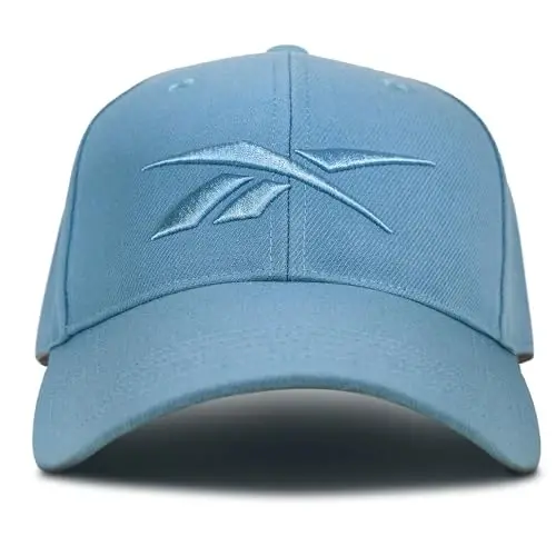 Reebok Vector Baseball Hat | Snapback | Six Panel | Casual | Everyday | Sun Protection | Lightweight | Breathable 