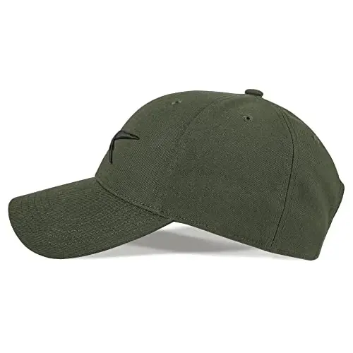 Reebok Vector Baseball Hat | Snapback | Six Panel | Casual | Everyday | Sun Protection | Lightweight | Breathable - Army Green - REEBOK (1)