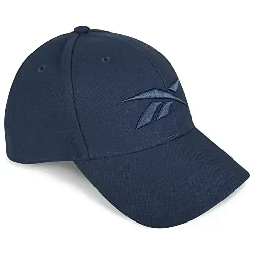 Reebok Vector Baseball Hat | Snapback | Six Panel | Casual | Everyday | Sun Protection | Lightweight | Breathable - Batik Blue - 5