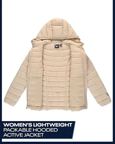 Reebok Women Jacket - Packable Quilted Puffer Coat – Casual Jacket for Women (S-XL) - 4