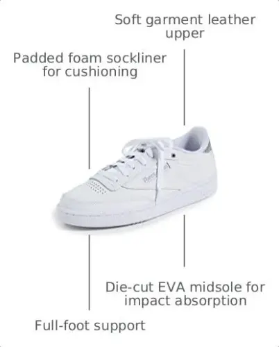 Reebok Womens Club C 85 - 3