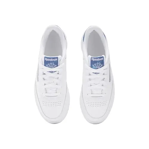 Reebok Women's Club C 85 Sneaker, White/Twilight Blue/Recovery Blue, 7.5 - 3