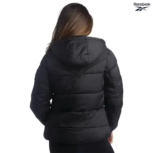 Reebok Womens Puffer Jacket - Heavyweight Quilted Parka Winter Coat - Fully Faux Fur Lined Ski Jacket for Women - 6