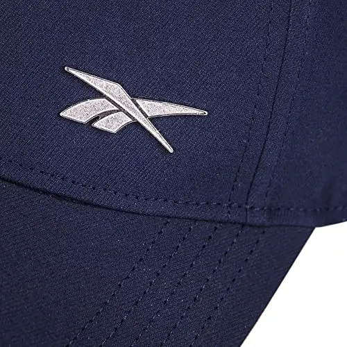 Reebok Women's Standard Active Metal Cap with Adjustable Strap (One Size Fits Most), Badge-Vector Navy - 4