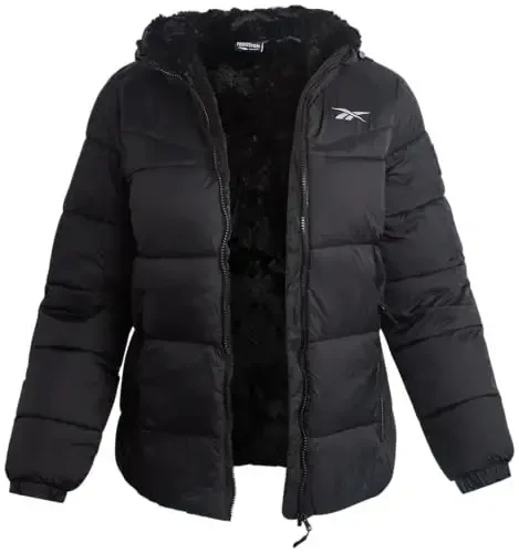 Reebok Womens Winter Jacket - Heavyweight Quilted Puffer Parka Winter Coats - Sherpa Lined Warm Ski Jacket for Women (S-XL) - REEBOK (1)
