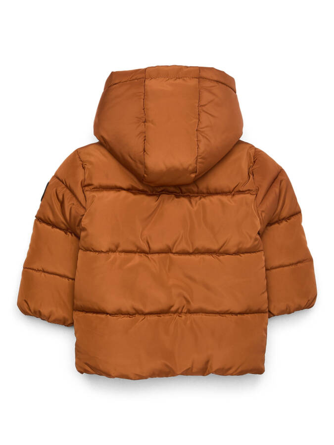 Reebok Yürümeye Başlayan Çocuklar Unisex Yüksek Yakalı Kapüşonlu Şişme Ceket, Ağırlıklı, Bedenler 12A-5Y - 2