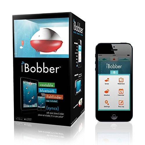 Reelsonar iBobber Taşınabilir Kablosuz Bluetooth Balık Bulucu Derinlik Ölçer 135 Feet Derinlik Aralığı 10+ Saat Pil Ömrü ile iOS ve Android Uygulaması Kablosuz ve Saat Uygulaması - 1