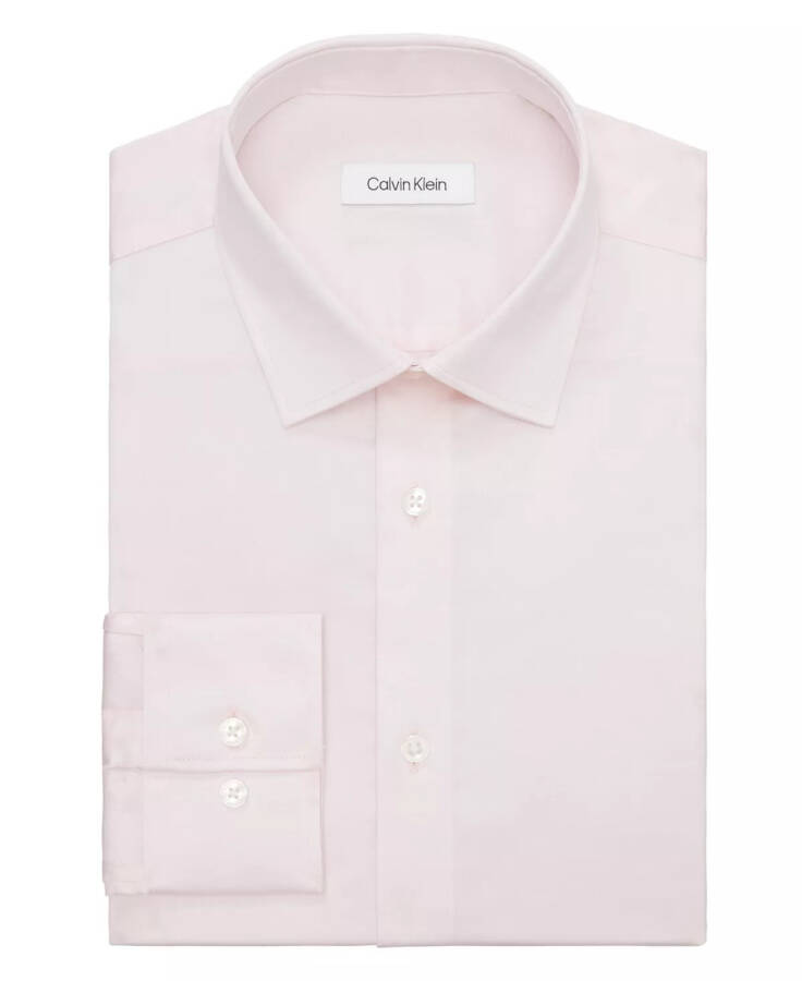 Refined Cotton Stretch, Men's Regular Fit Dress Shirt Pink - 3